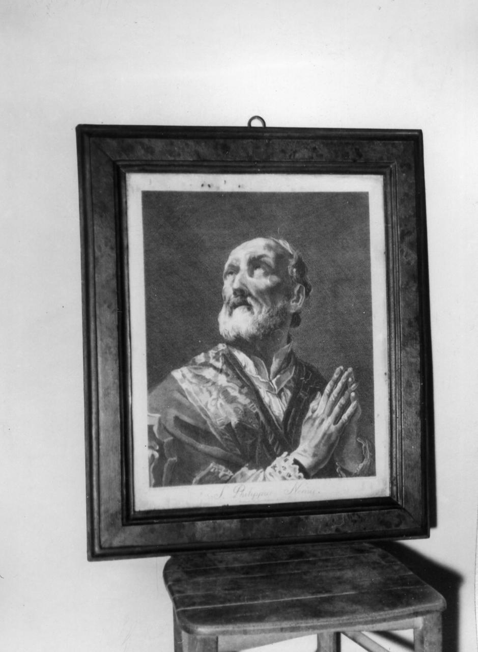 San Filippo Neri (stampa) di Pelli Marco (metà sec. XVIII)