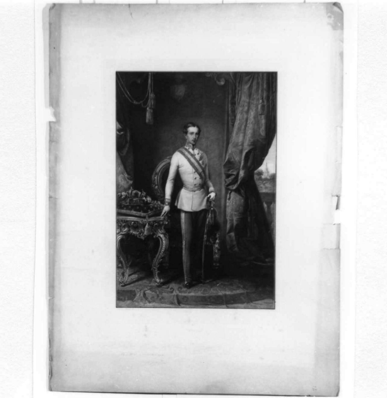 ritratto dell'imperatore Frencesco Giuseppe d'Austria (stampa) di Raimondi Carlo (sec. XIX)
