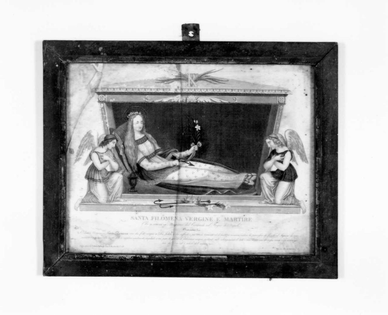 Santa Filomena (stampa a colori) - ambito emiliano (prima metà sec. XIX)