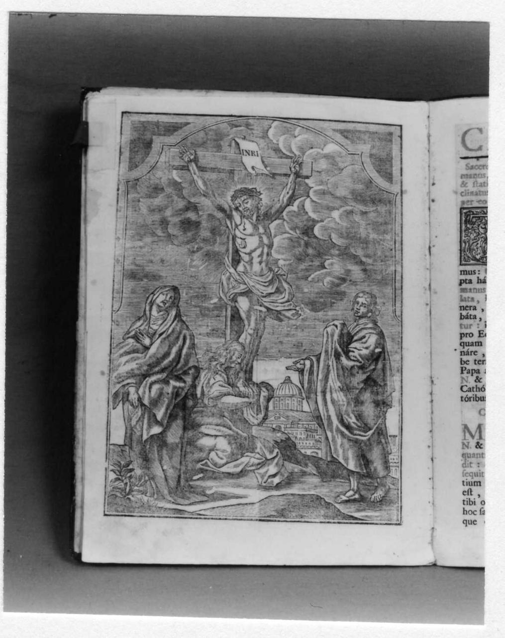 crocifissione di Cristo (stampa) - ambito veneziano (sec. XVIII)