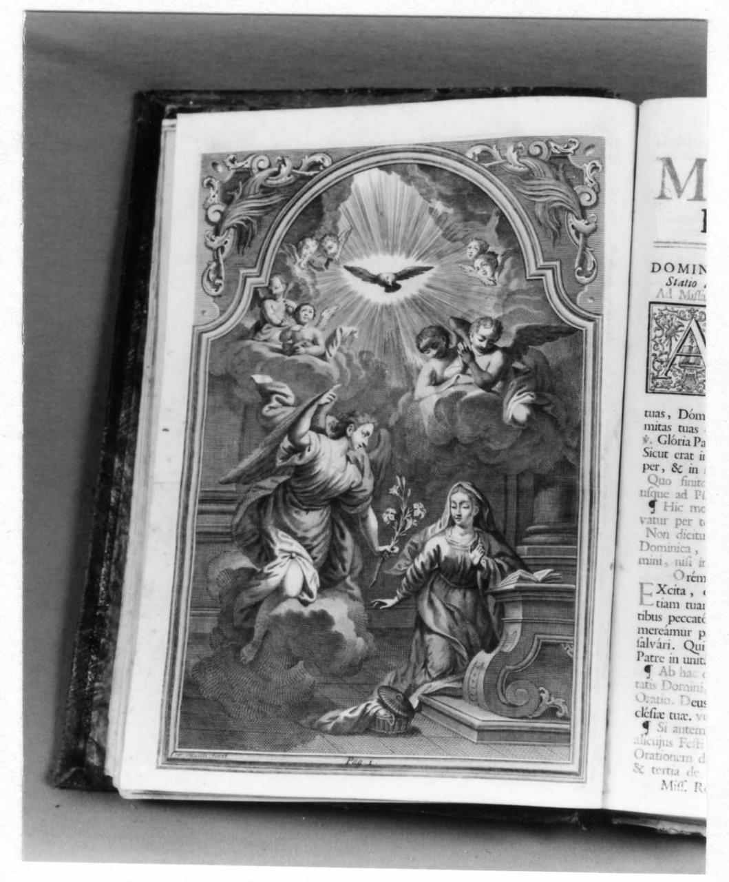 Annunciazione (stampa) di Orsoli C (sec. XVIII)
