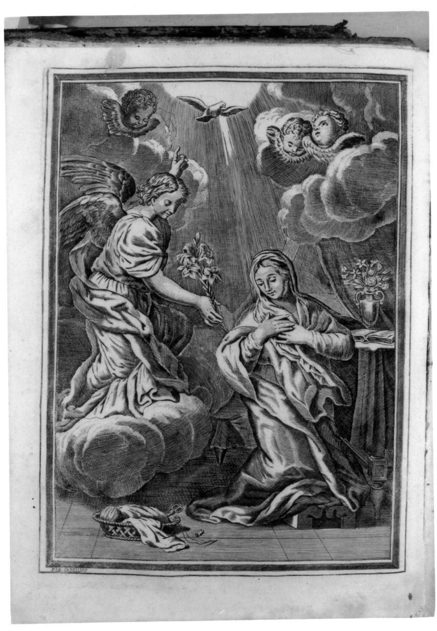 Madonna annunciata (stampa) - ambito veneto (sec. XVIII)