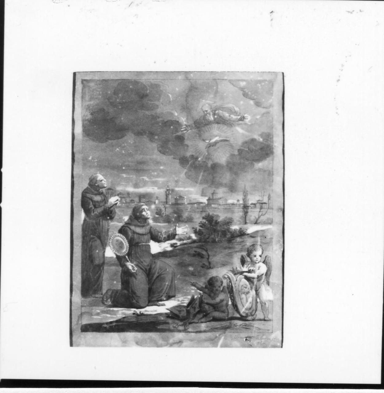 San Bernardino da Siena (disegno) di Bisi Tommaso detto Bizzarri (sec. XIX)