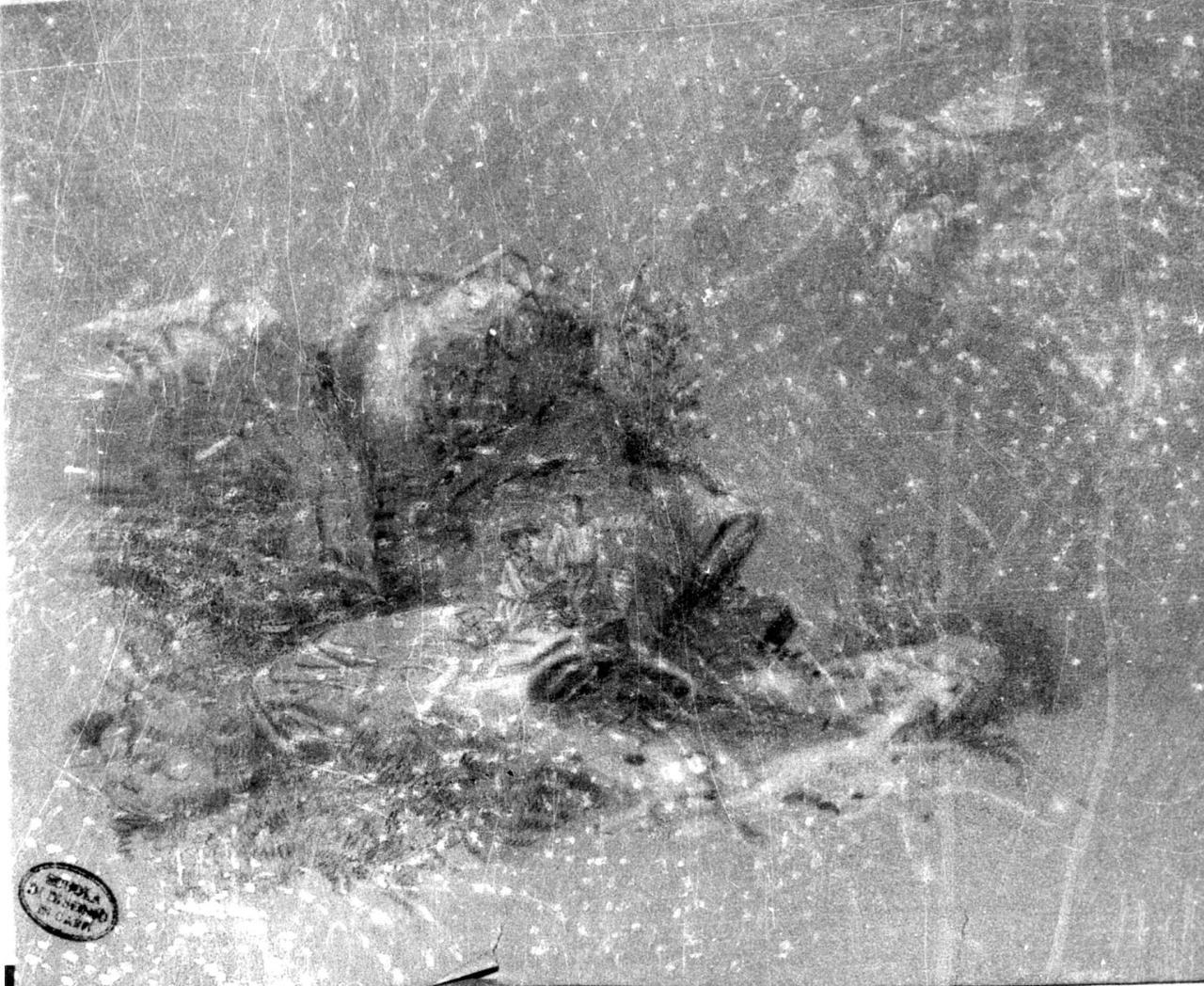 paesaggio roccioso con figure (disegno) di Lugli Argimiro (seconda metà sec. XIX)
