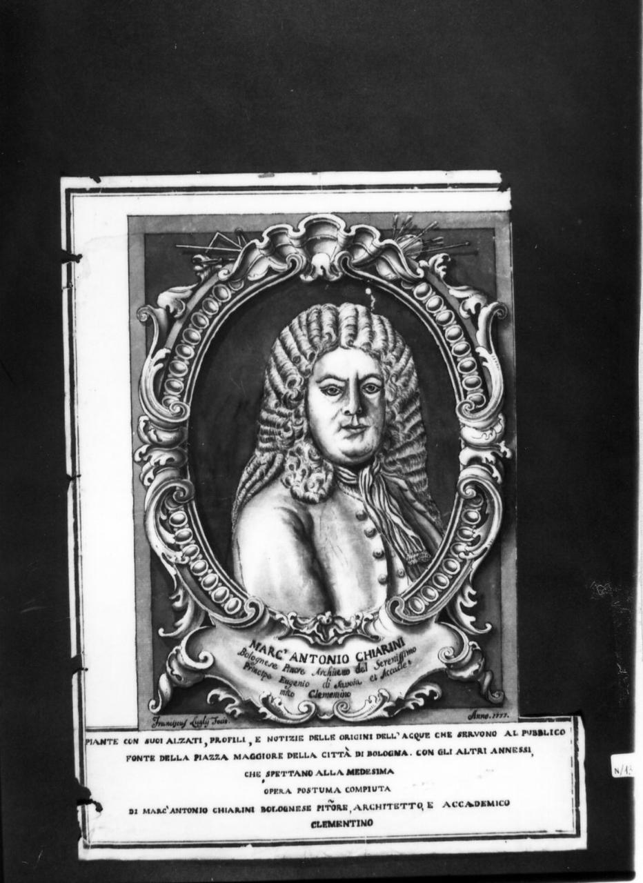 ritratto di Marc'Antonio Chiarini (disegno) di Lugli Francesco (sec. XVIII)