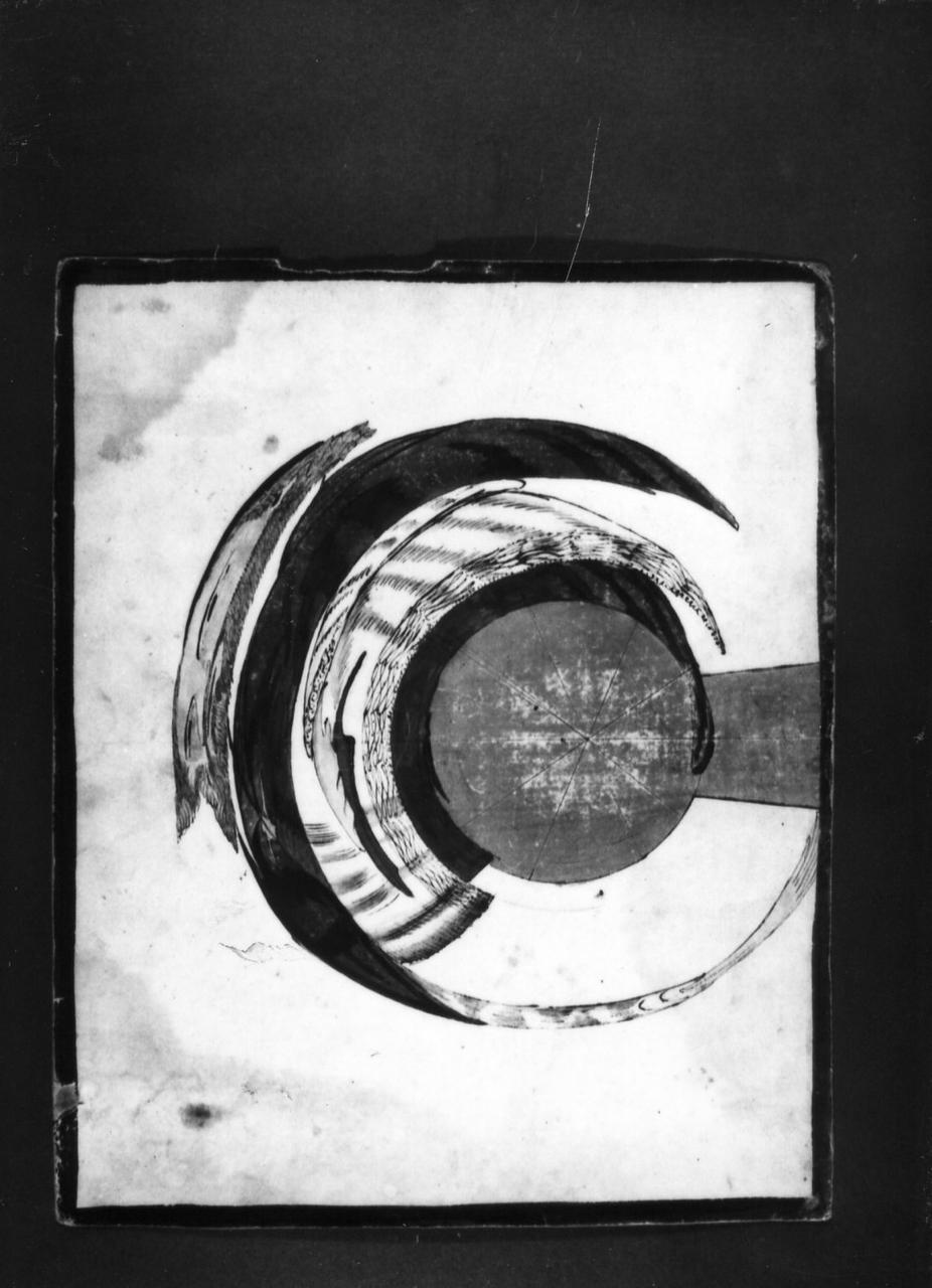 figura deformata (disegno) - ambito carpigiano (seconda metà sec. XVIII)