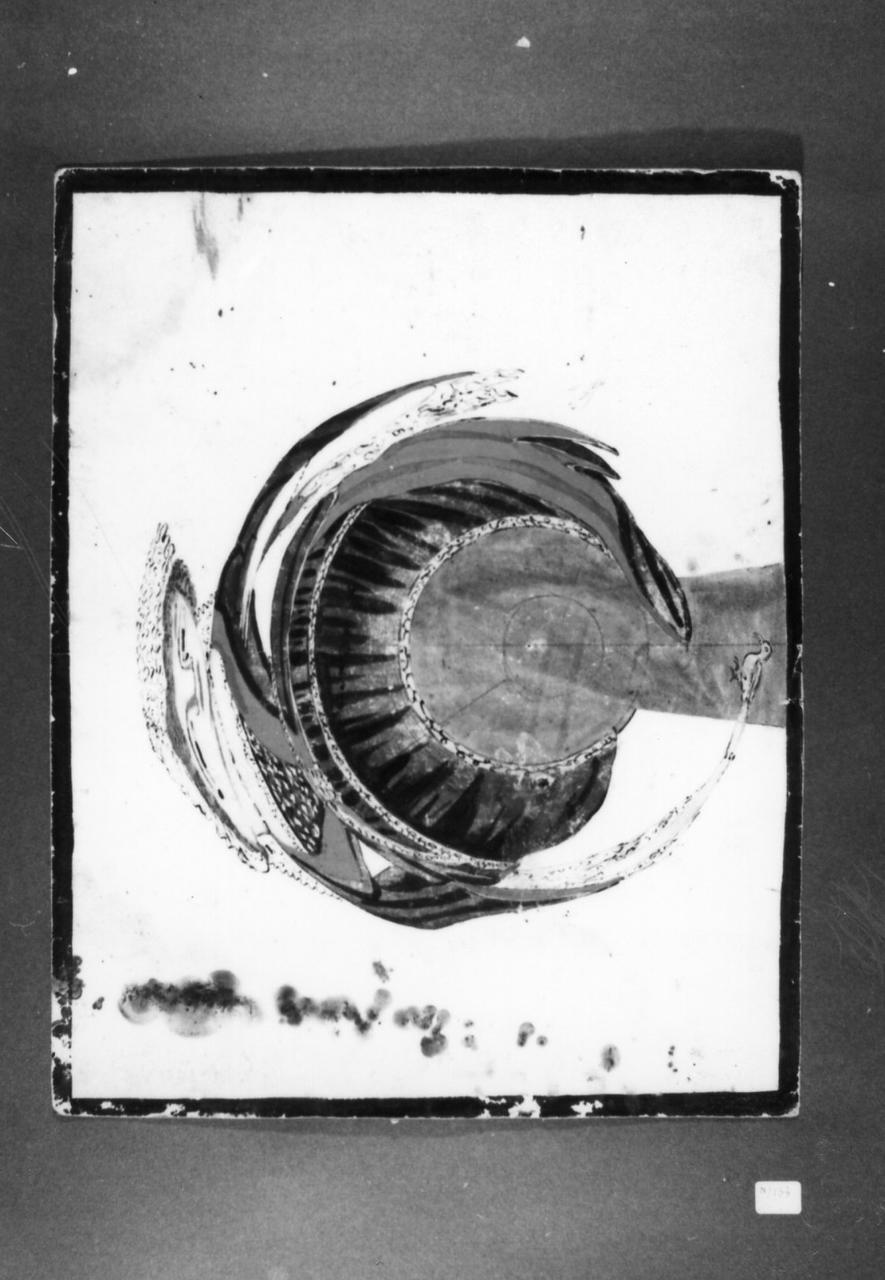 figura deformata (disegno) - ambito carpigiano (seconda metà sec. XVIII)