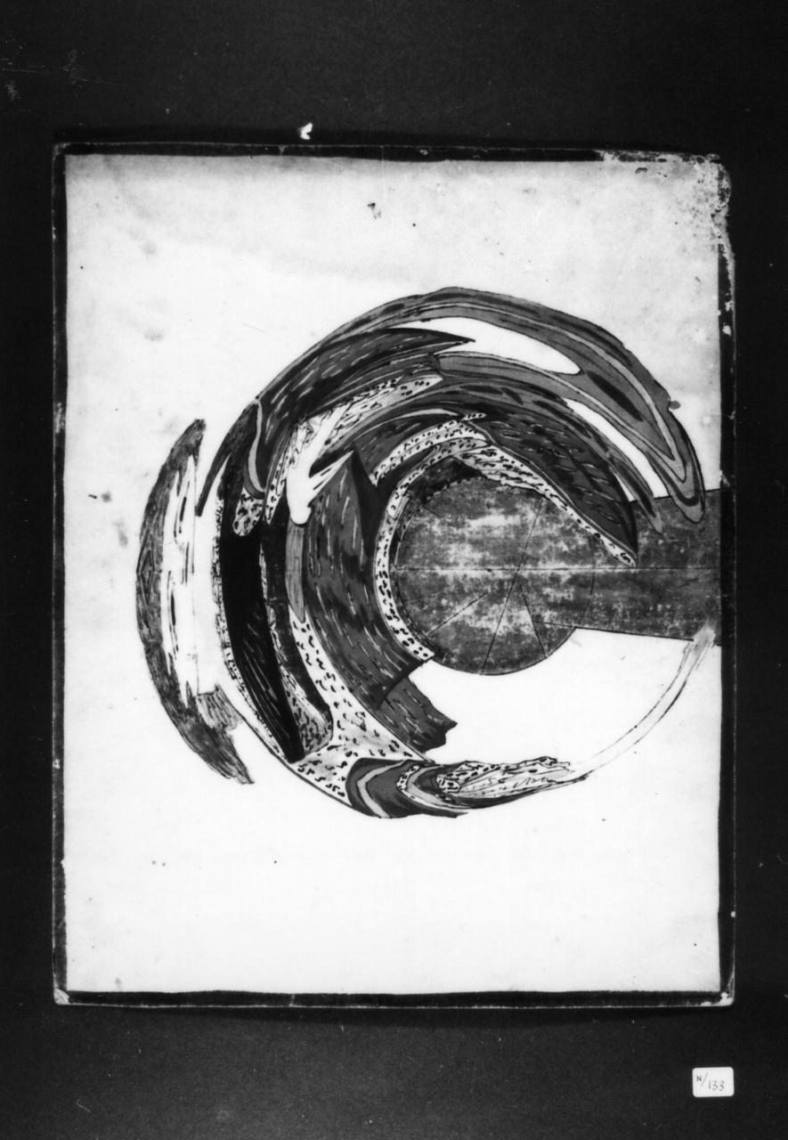 figura deformata (disegno) - ambito carpigiano (seconda metà sec. XVIII)