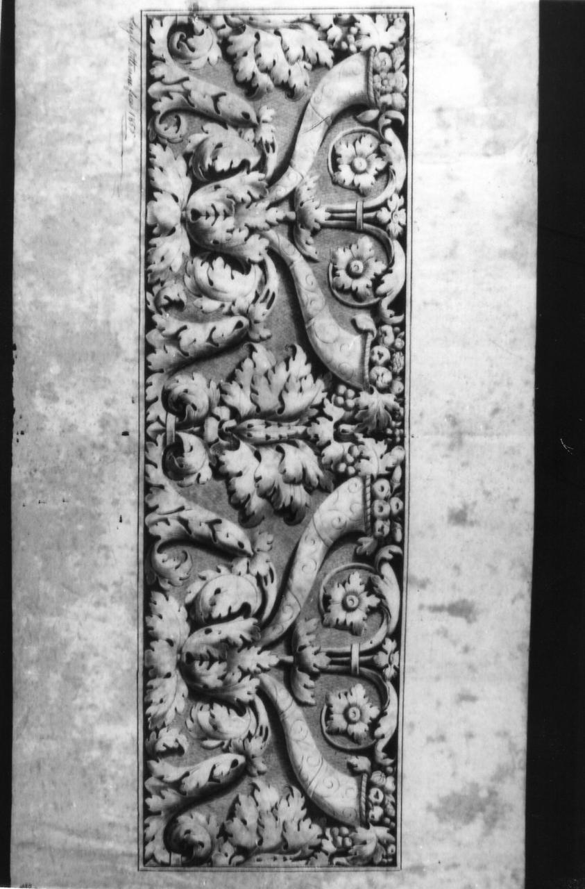 fregio classicheggiante (disegno) di Lugli-Grisanti Ottorino (sec. XIX)
