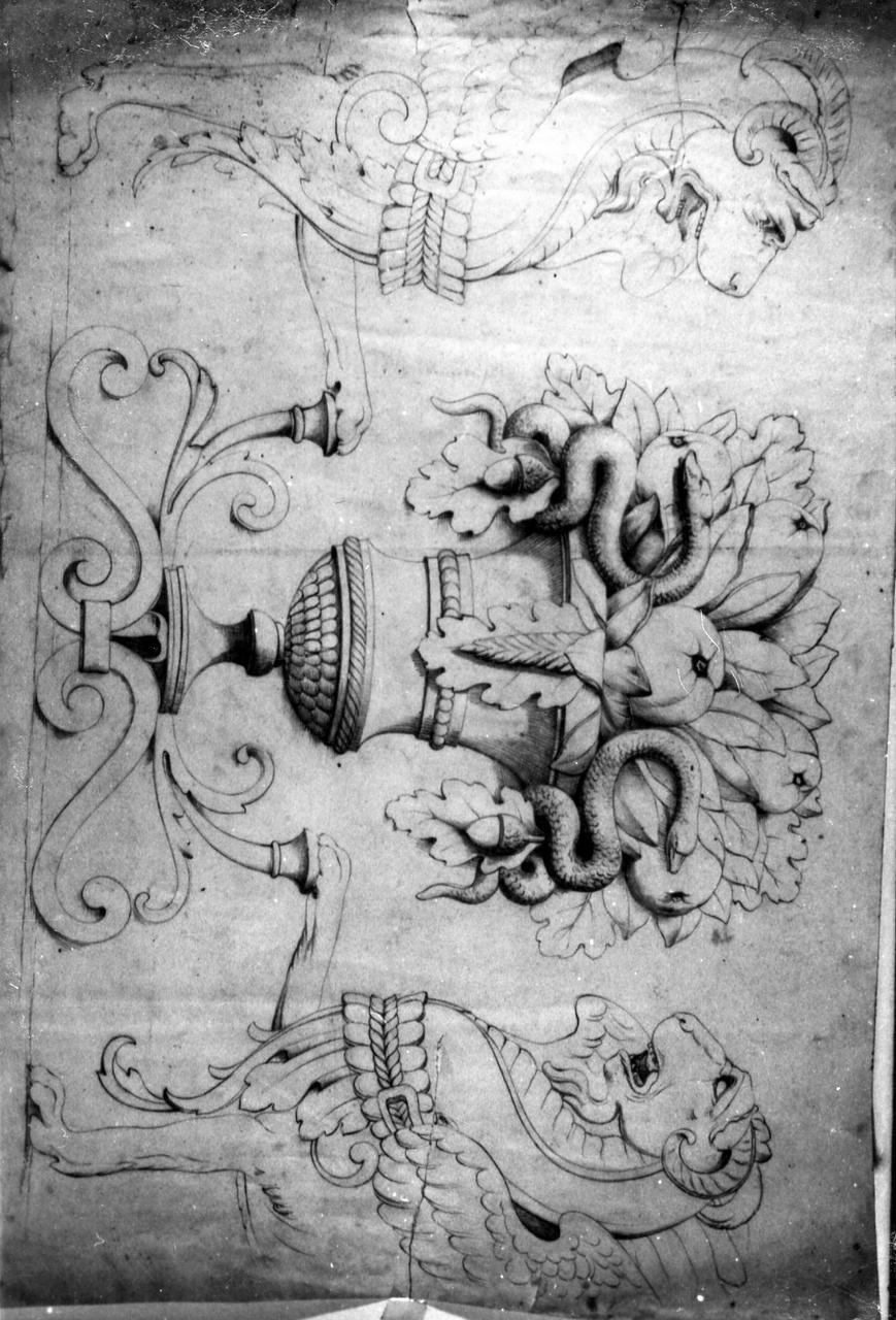 fregio classico (disegno) di De Giorgi E (fine sec. XIX)