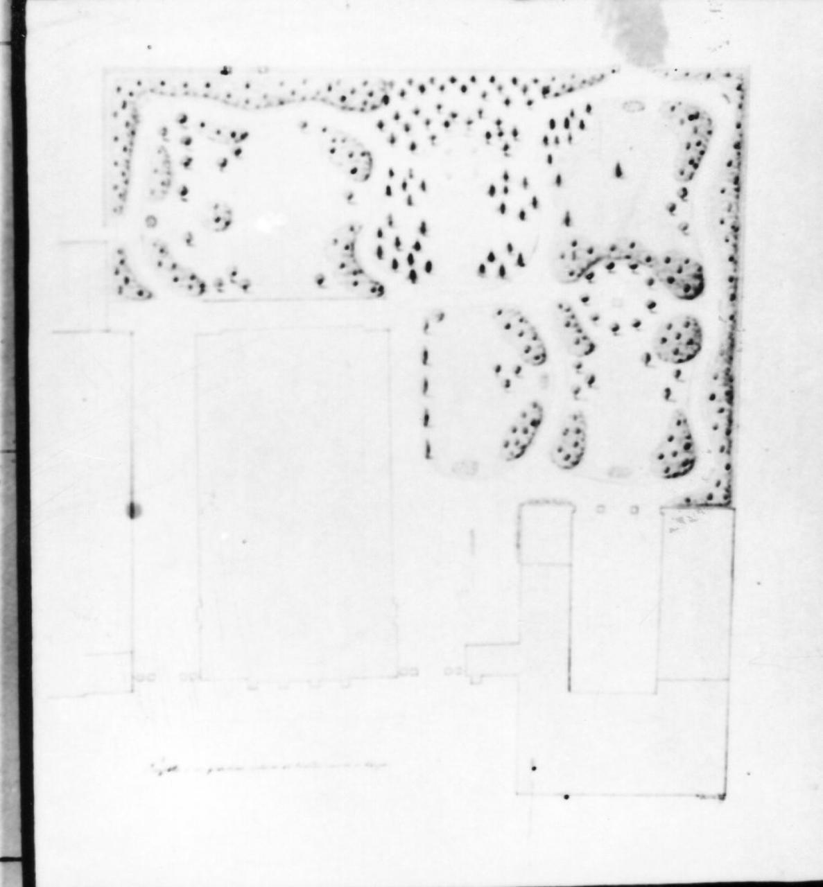 progetto per il giardino pubblico di Carpi (disegno) di C. Susan (sec. XIX)