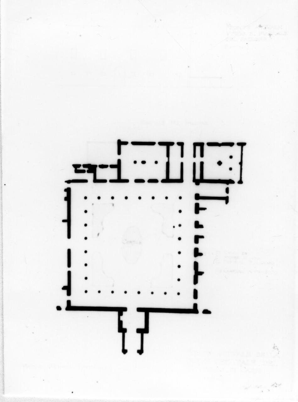 progetto di riduzione dei locali delle poste (disegno) di Prati Arturo (inizio sec. XX)