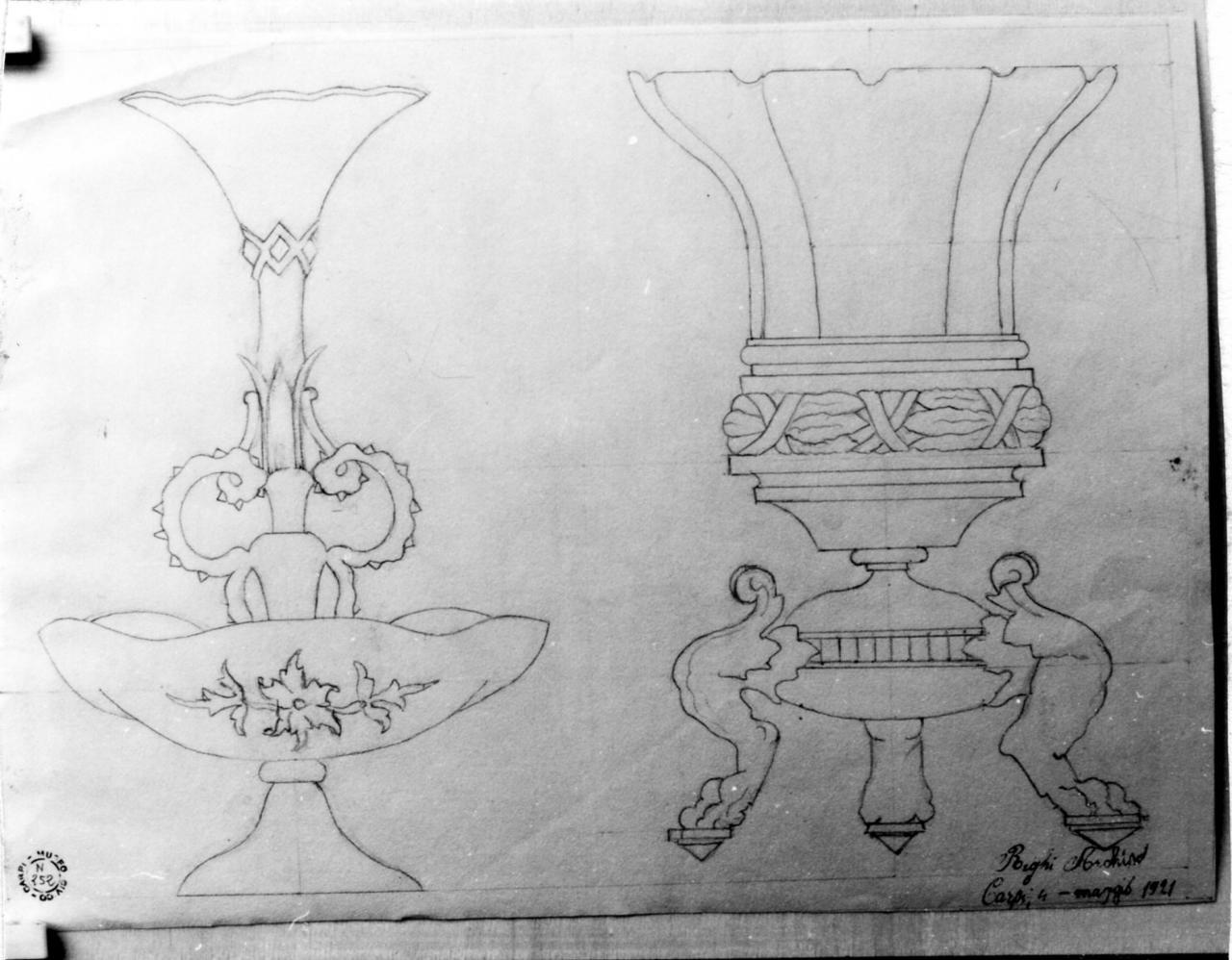 vaso (disegno) di Righi Archipo (sec. XX)