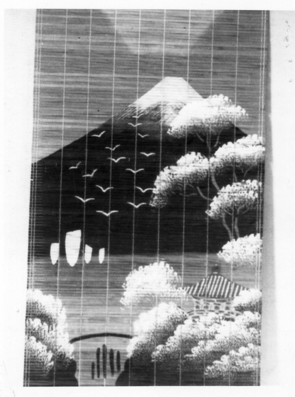 paesaggio giapponese (disegno) - ambito giapponese (inizio sec. XX)