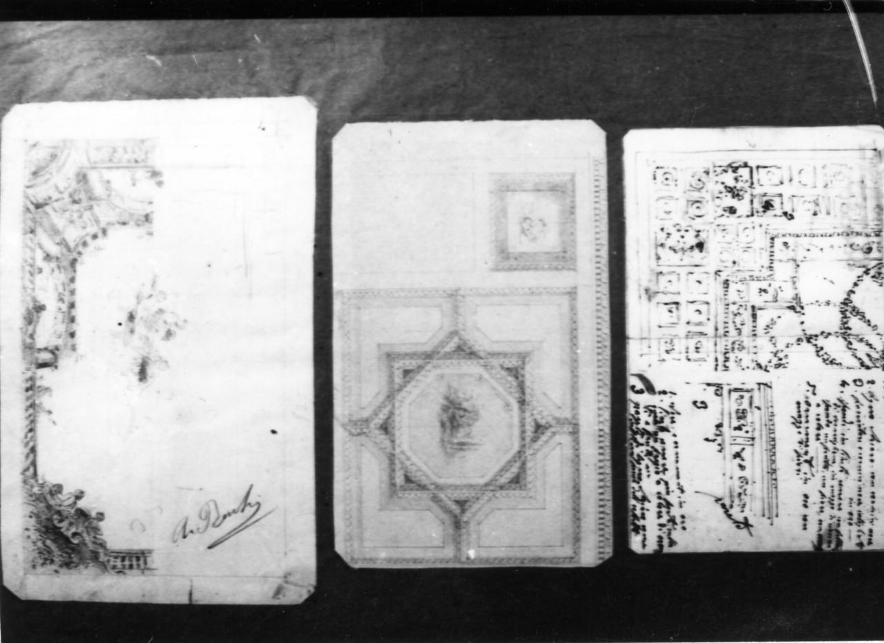 motivi decorativi (disegno) di Becchi Andrea (seconda metà sec. XIX)