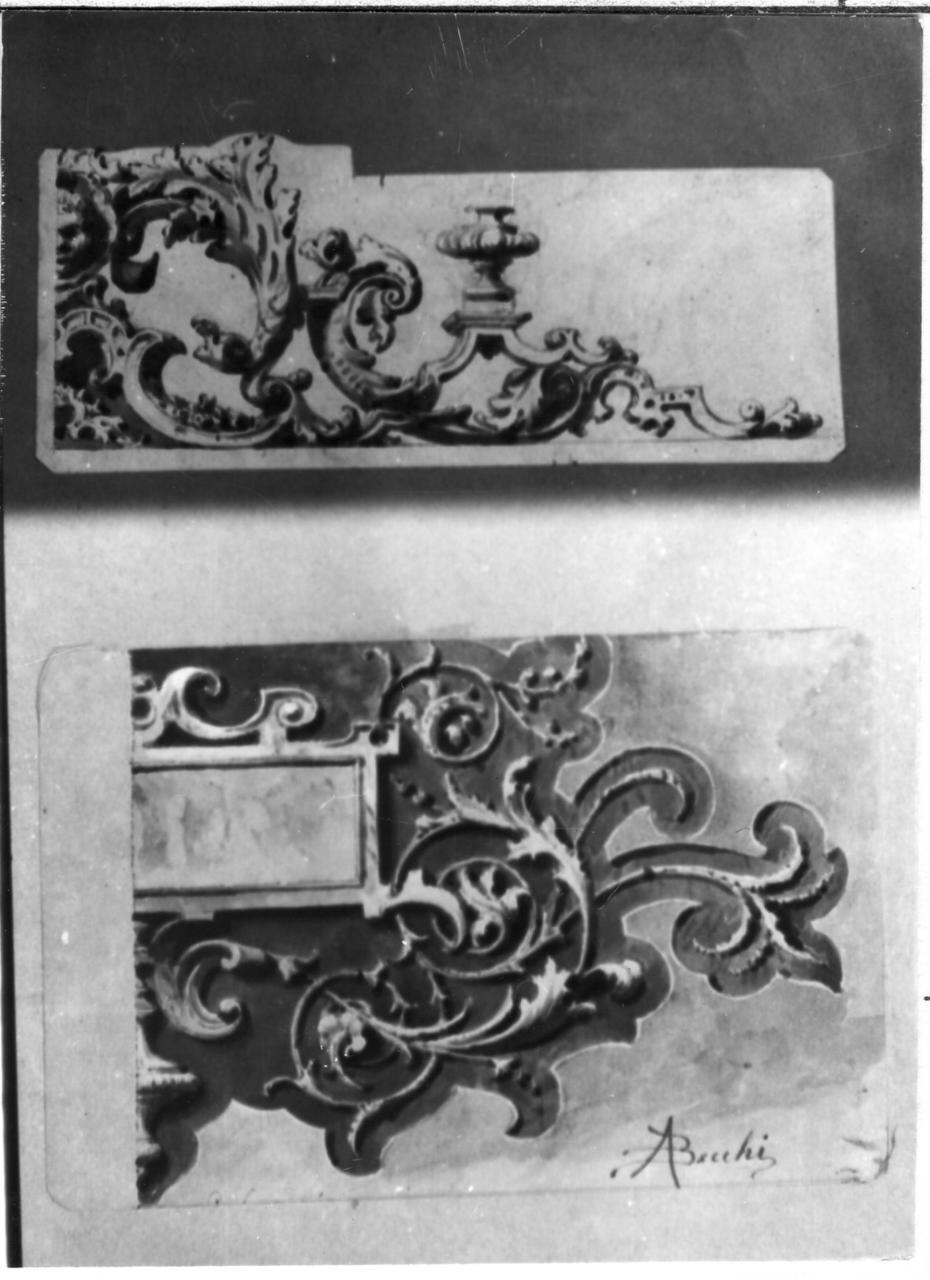motivi decorativi (disegno) di Becchi Andrea (seconda metà sec. XIX)