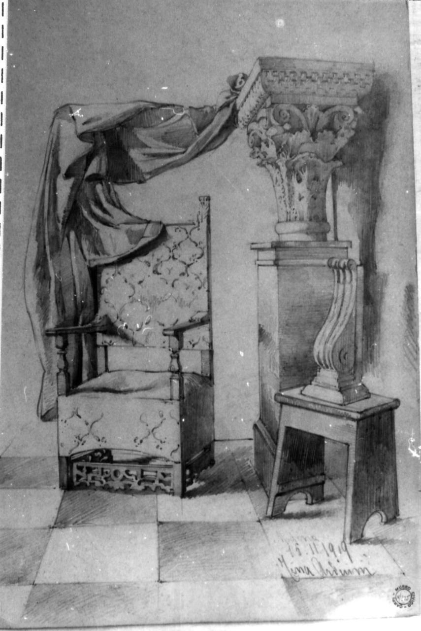 interno (disegno) di Arduini Tina (sec. XX)