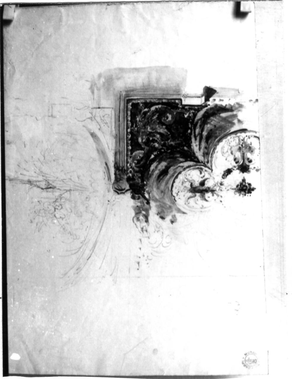 motivi decorativi (disegno) di Becchi Andrea (seconda metà sec. XIX)