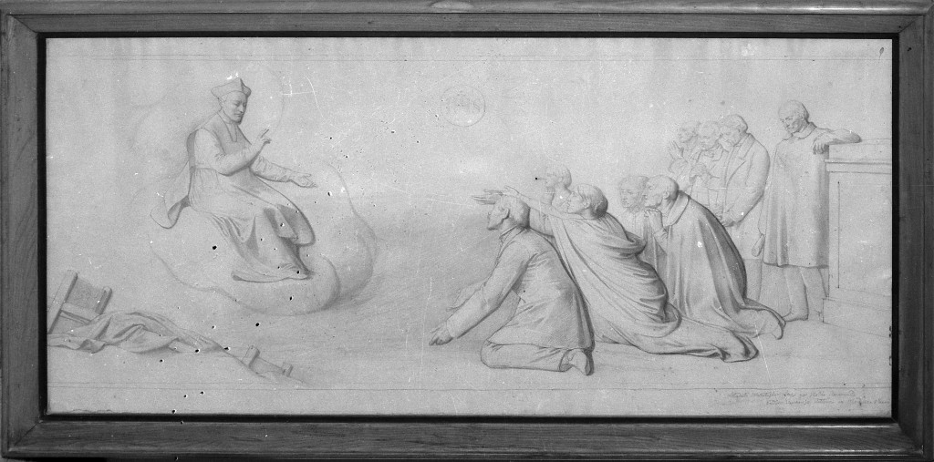 protezione di Sant'Ignazio sui Modenesi (disegno) di Malatesta Adeodato (sec. XIX)