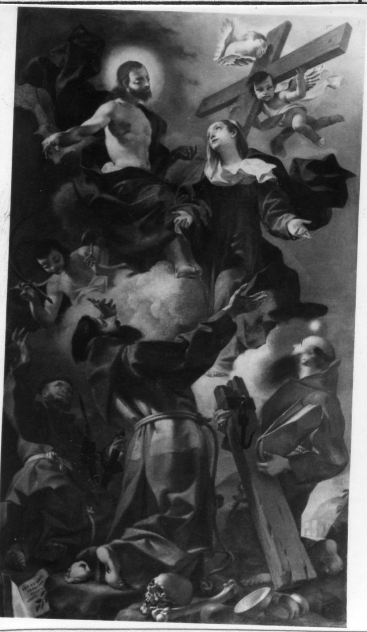 esaltazione della santa croce (dipinto) di Solieri Giuseppe detto Fra' Stefano da Carpi (sec. XVIII)