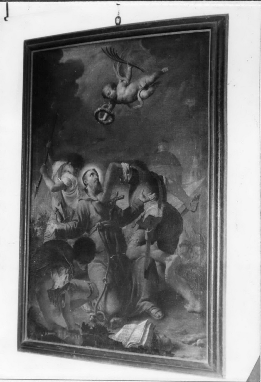 Il martirio di San Fedele da Sigmaringa (dipinto) di Solieri Giuseppe detto Fra' Stefano da Carpi (metà sec. XVIII)