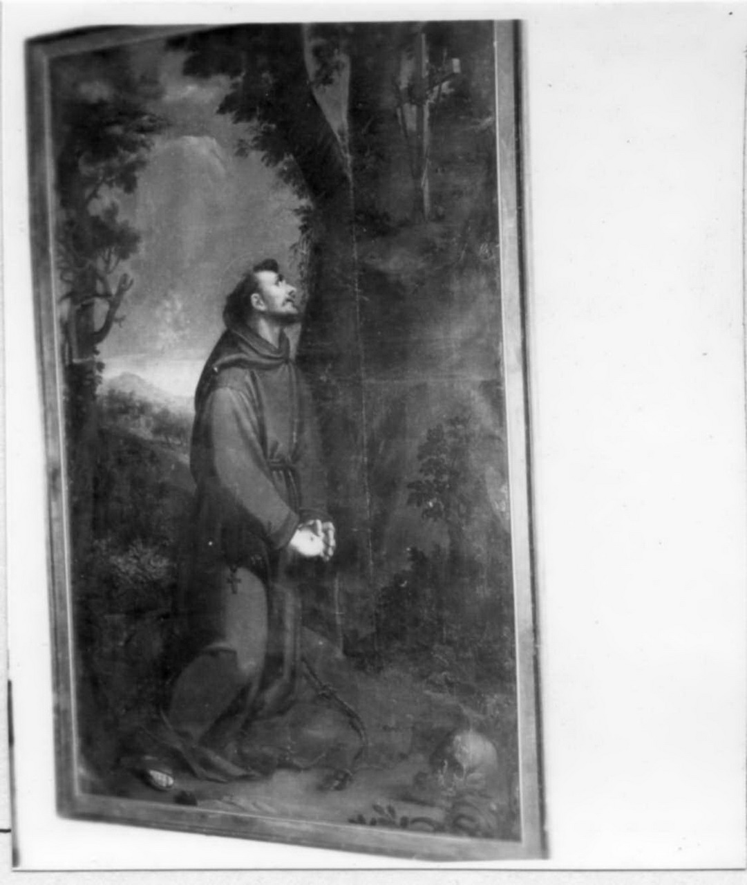 San Francesco d'Assisi in preghiera (dipinto) - ambito emiliano (metà sec. XVII)