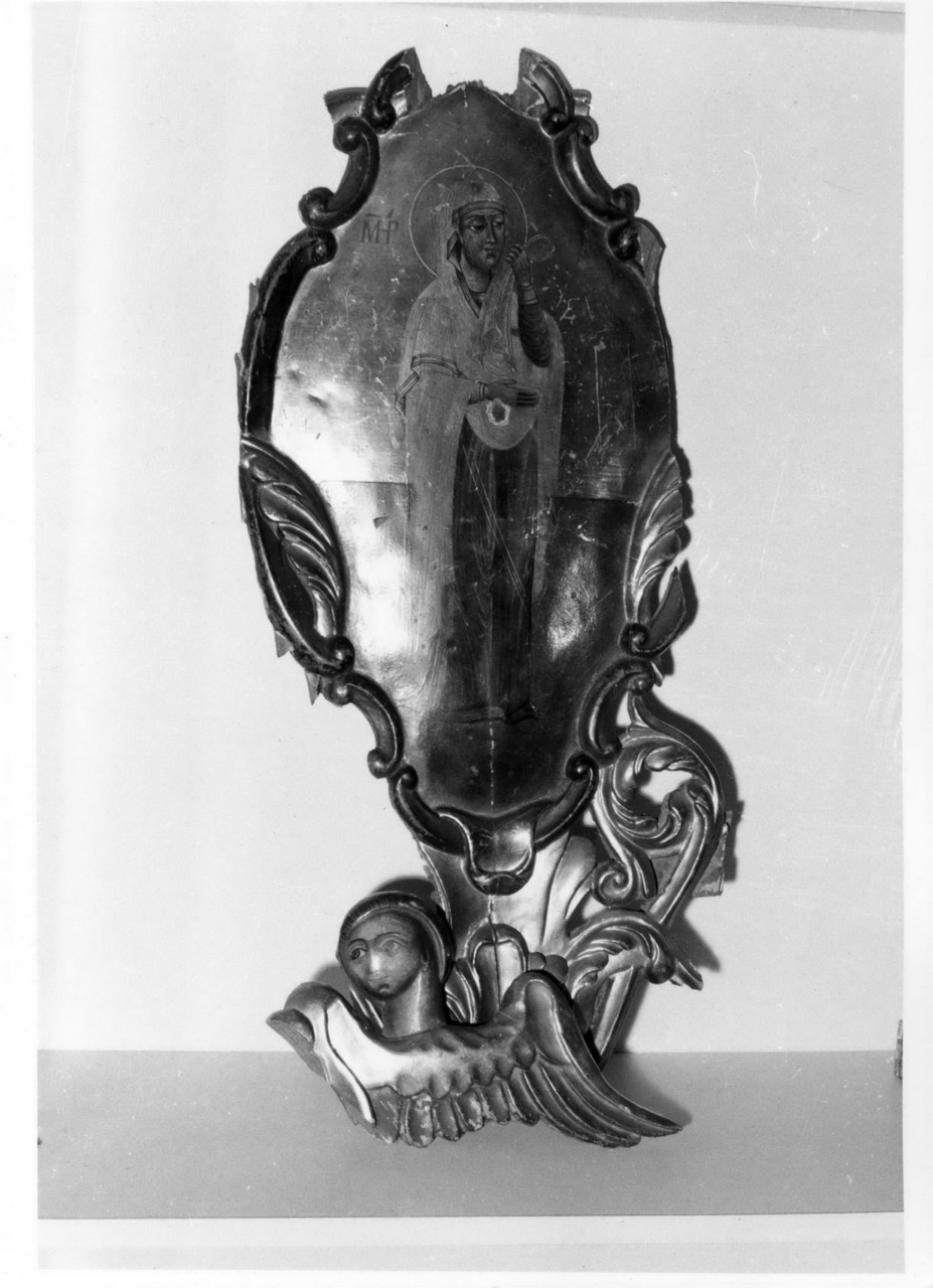 Madonna Addolorata piangente (dipinto) - ambito balcanico (inizio sec. XVIII)