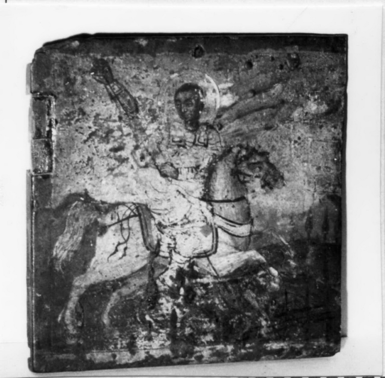 San Demetrio a cavallo (icona) - ambito balcanico (sec. XVII)