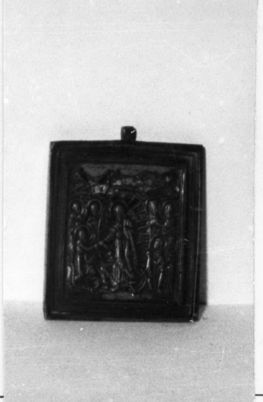 discesa di Cristo al limbo (placchetta) - bottega balcanica (sec. XVII)