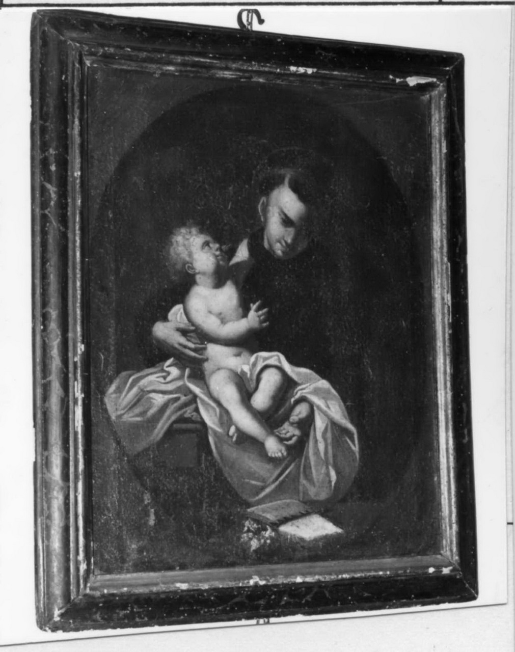 Sant'Antonio da Padova con il bambino (dipinto) - ambito modenese (prima metà sec. XVIII)