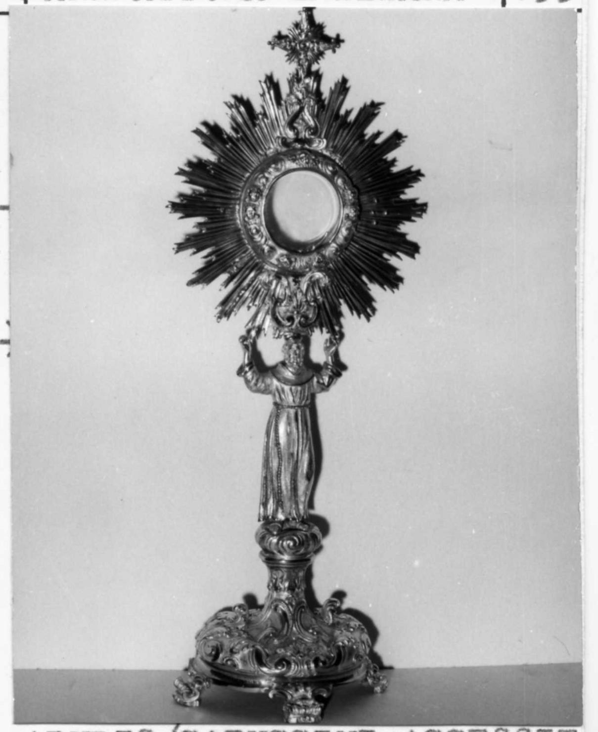 San Francesco d'Assisi (ostensorio - a raggiera) - bottega emiliana (seconda metà sec. XVIII)