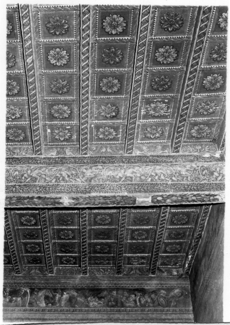 soffitto a cassettoni - bottega reggiana (sec. XVI, sec. XX)