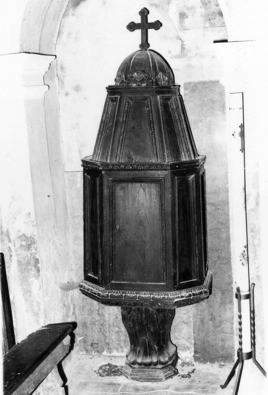 fonte battesimale - bottega reggiana, bottega modenese (sec. XVII)