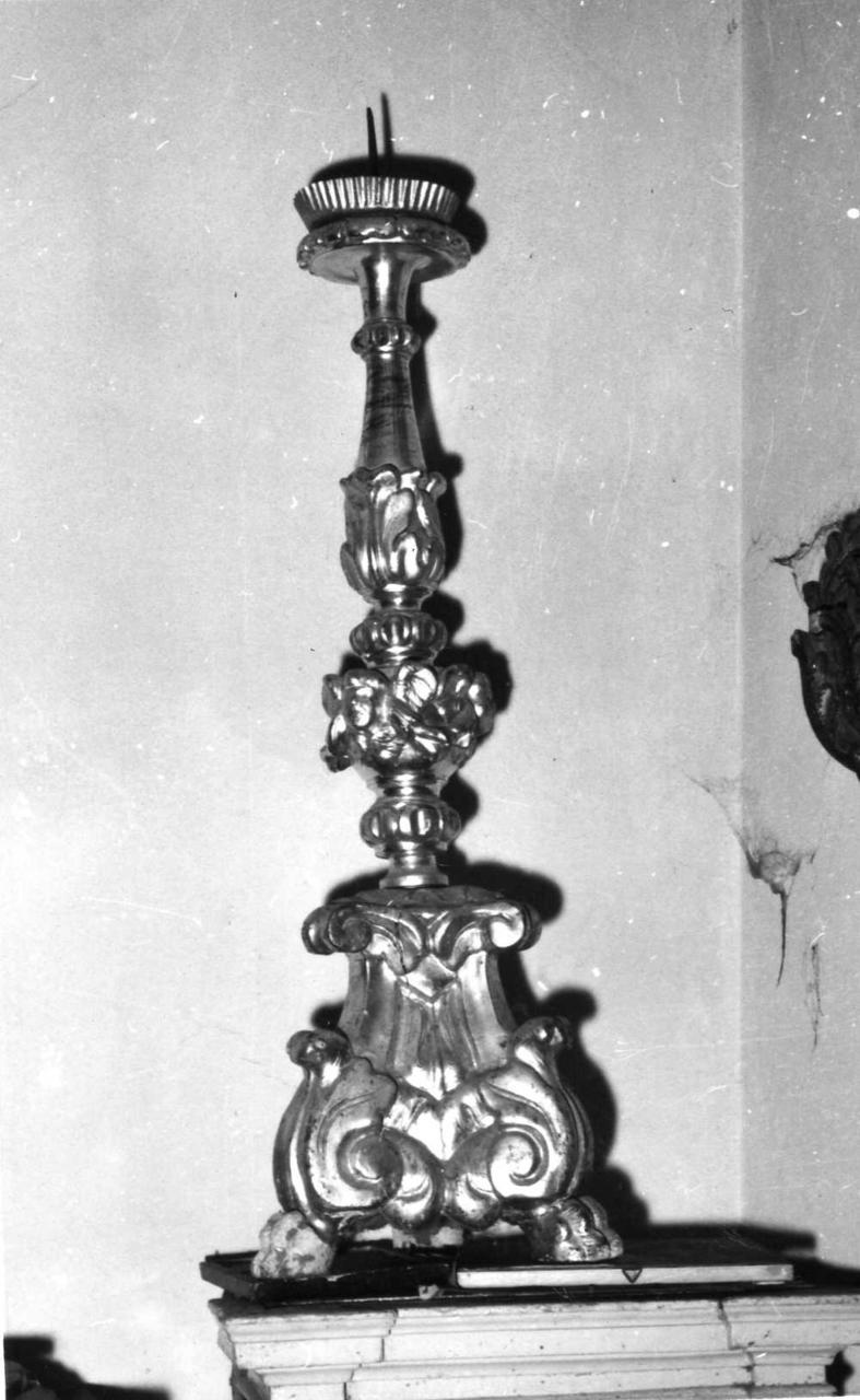 candeliere, serie - bottega emiliana (metà sec. XVII)