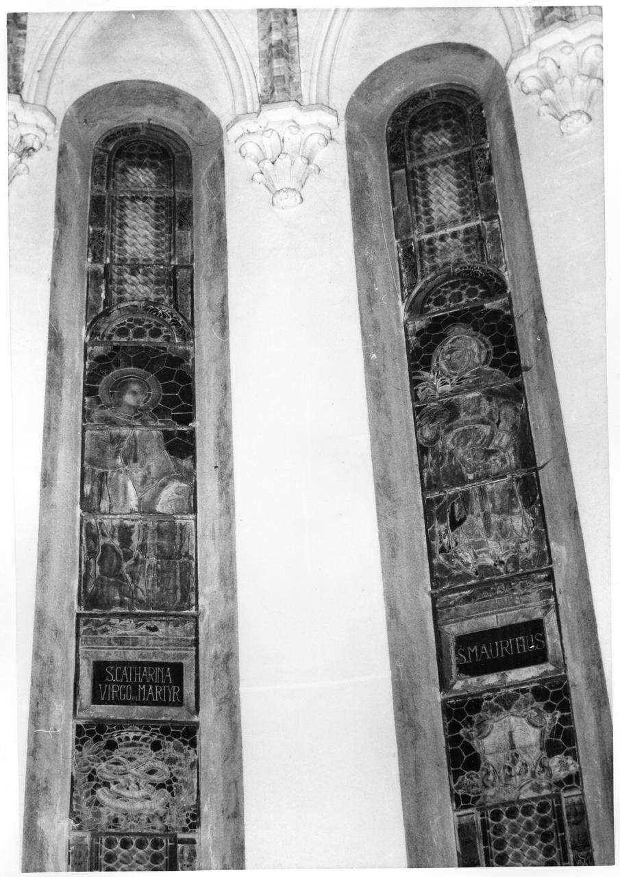 Santa Caterina d'Alessandria (vetrata) - bottega modenese (secondo quarto sec. XX)