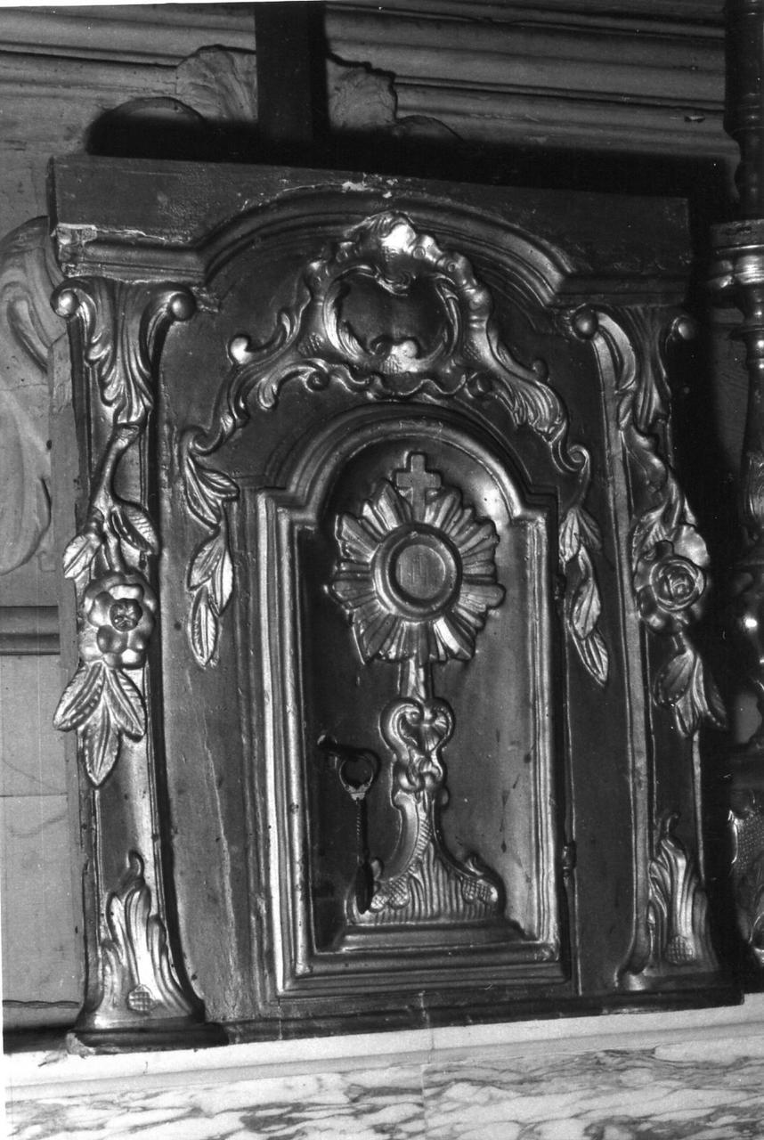 tabernacolo - a frontale architettonico - bottega emiliana (sec. XVIII)