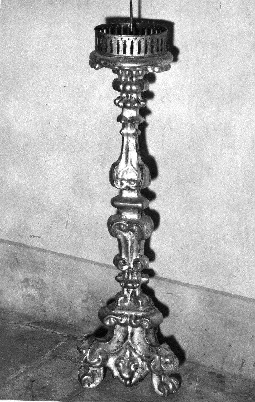 candeliere, serie - bottega emiliana (sec. XVIII)