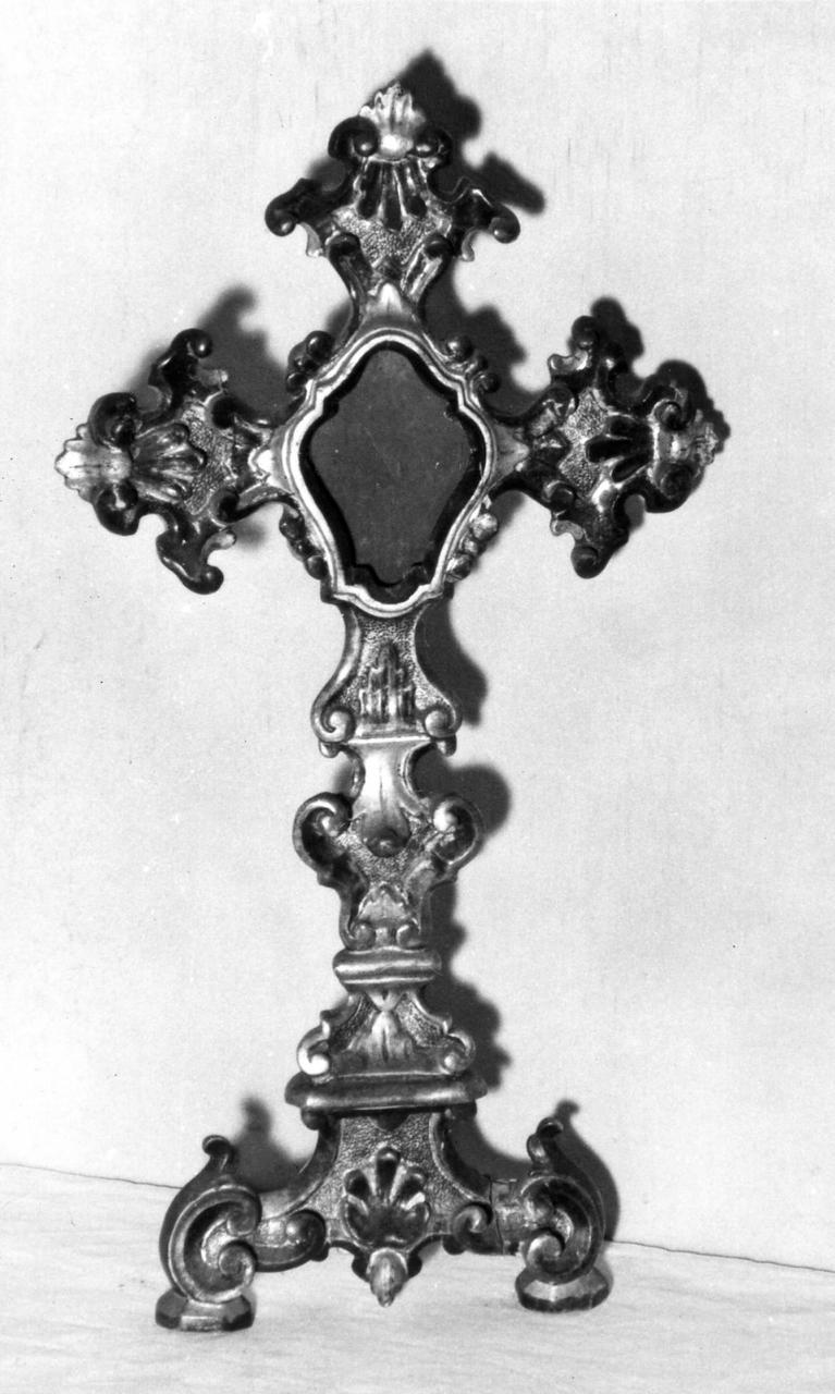 reliquiario - a croce - bottega emiliana (sec. XVIII)