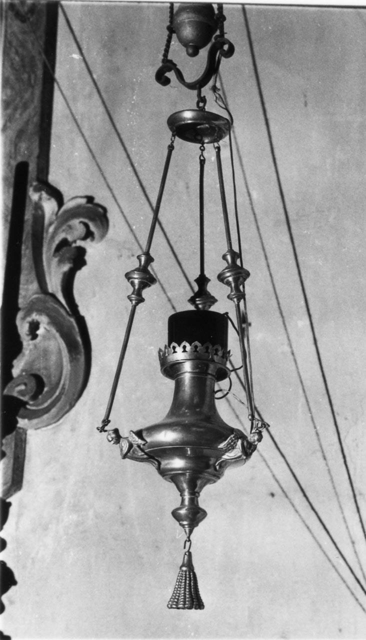 lampada pensile, serie - bottega emiliana (sec. XIX)