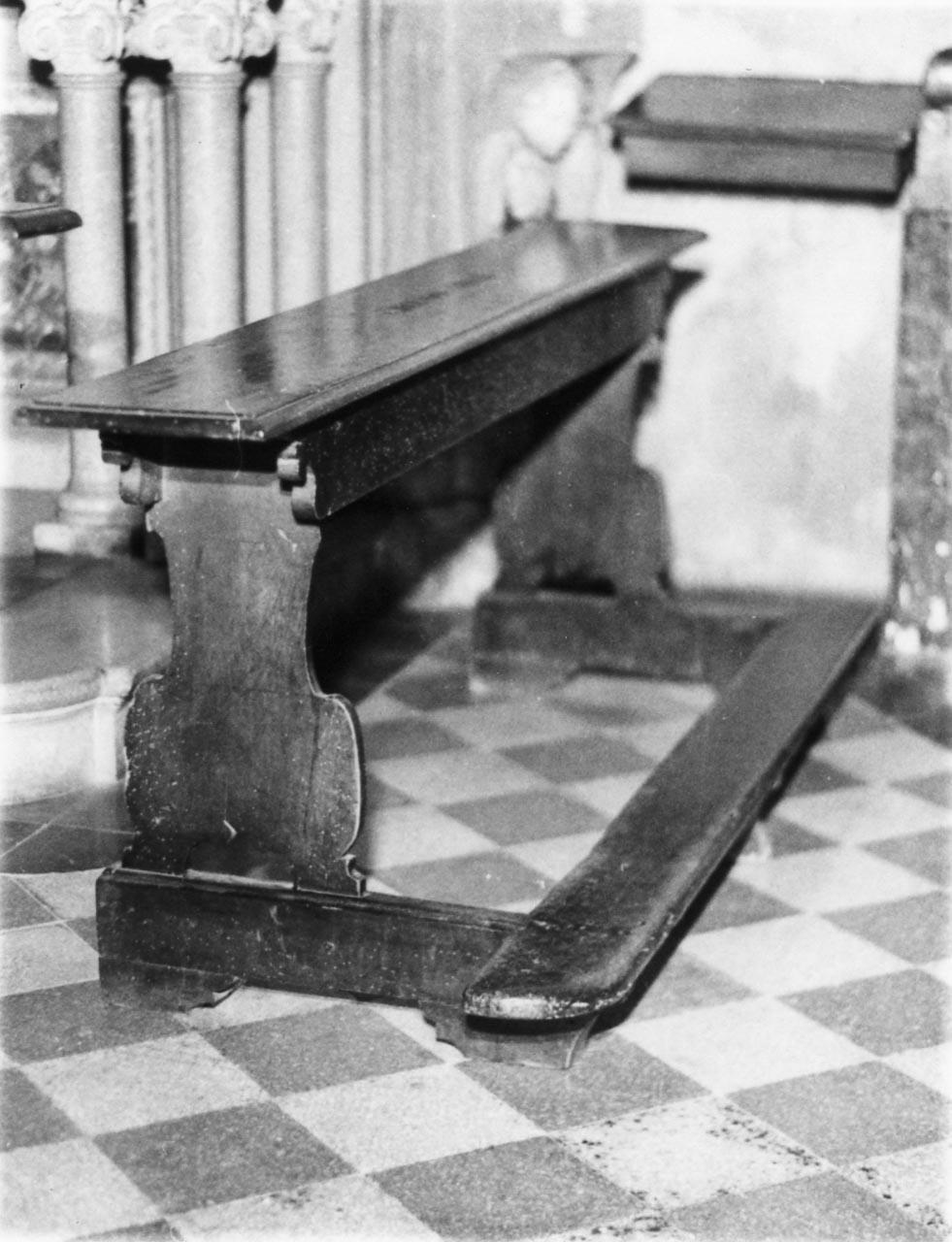 banco da chiesa - bottega reggiana (sec. XVII)