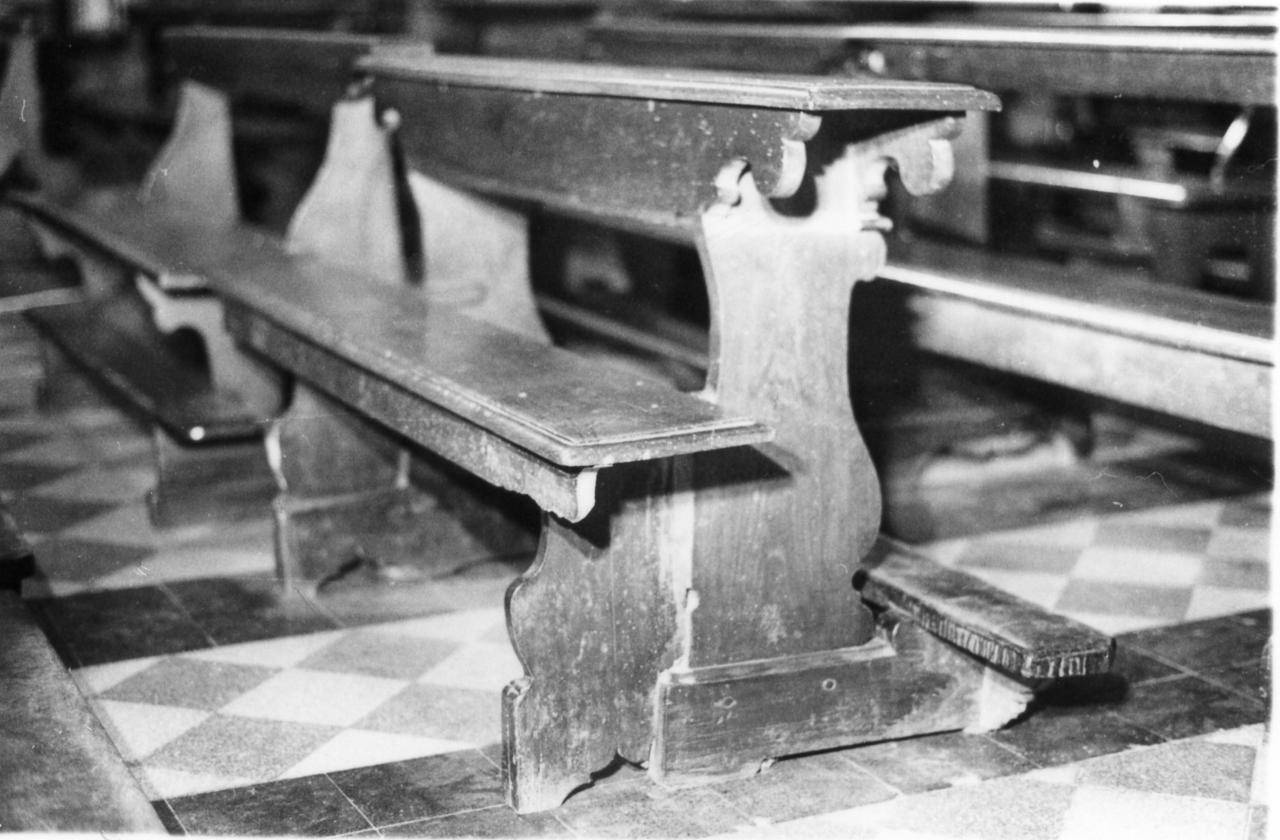 banco da chiesa - bottega reggiana (sec. XVII, sec. XVIII)