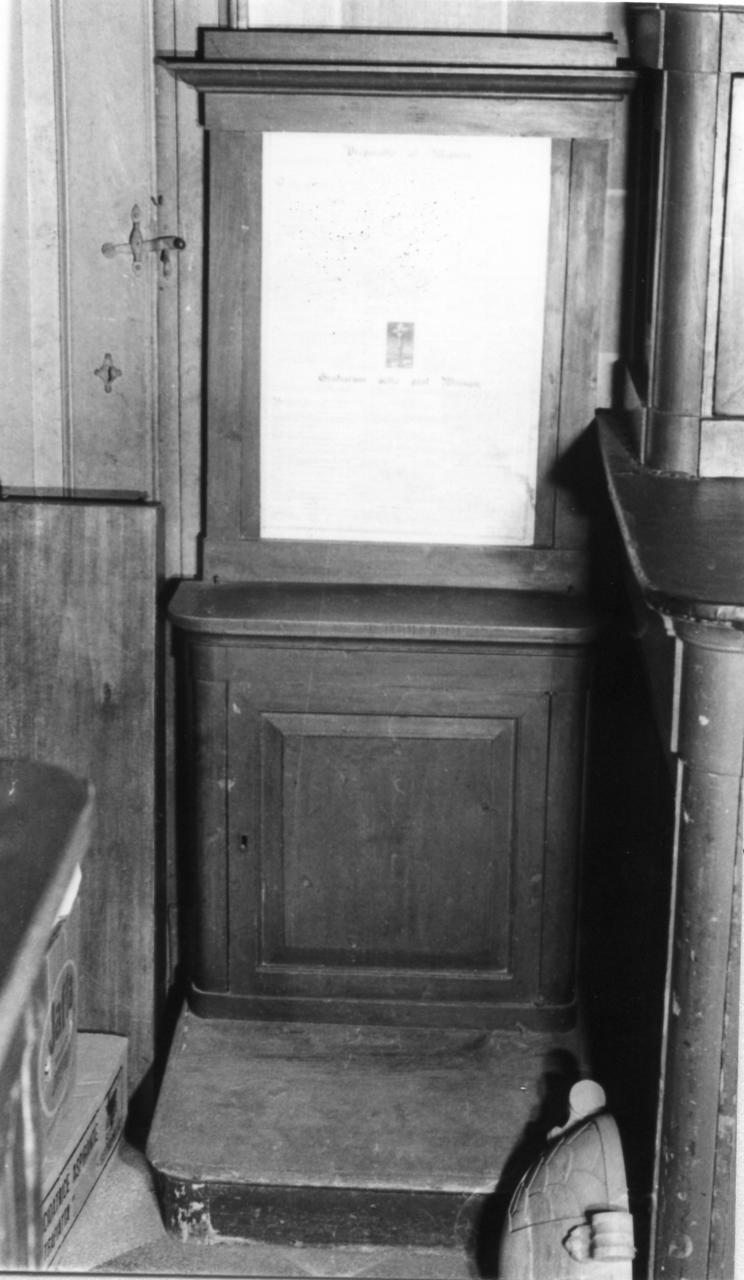 inginocchiatoio - bottega reggiana (sec. XIX)