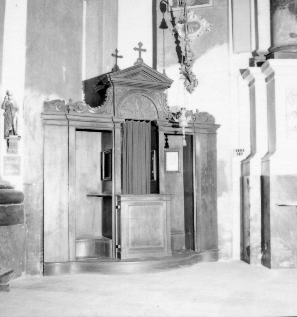 confessionale, serie - bottega reggiana (secc. XVIII/ XIX)