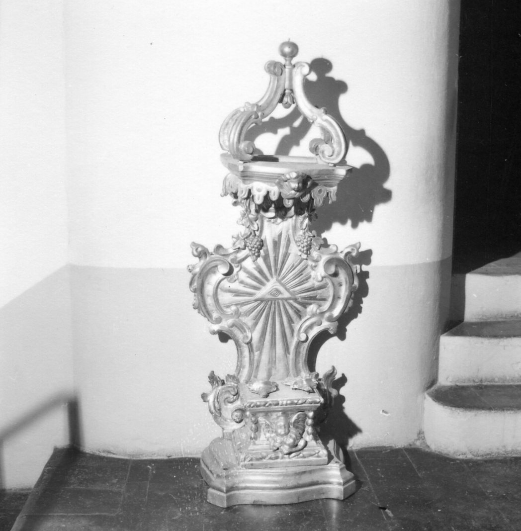 tronetto per esposizione eucaristica - bottega emiliana (sec. XVIII)