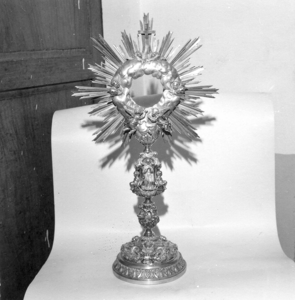 ostensorio - a raggiera di Zanini Giovanni, Pellizzi Domenico (sec. XIX)