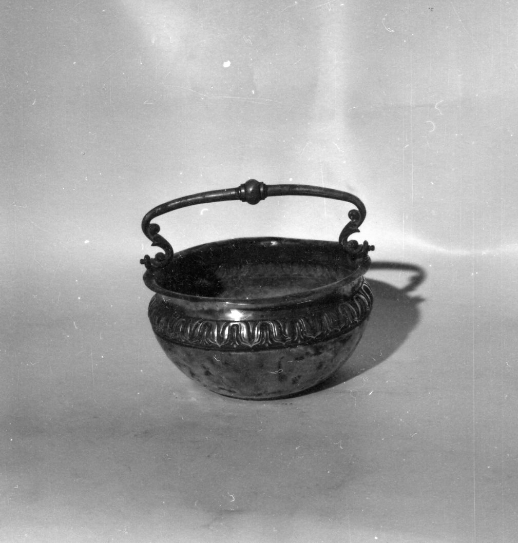 secchiello per l'acqua benedetta - bottega emiliana (sec. XIX)