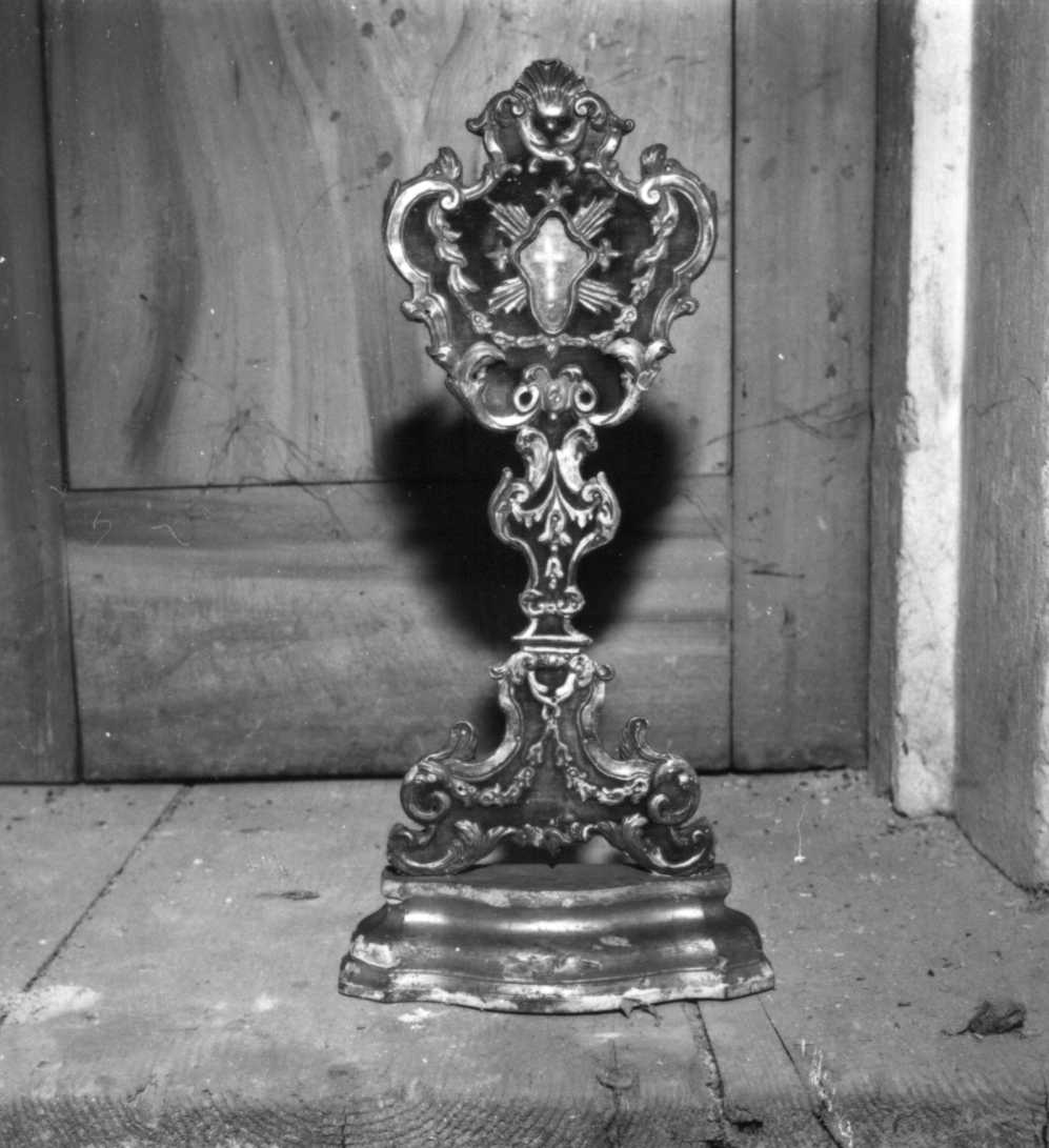 reliquiario - a ostensorio - bottega emiliana (sec. XVIII)
