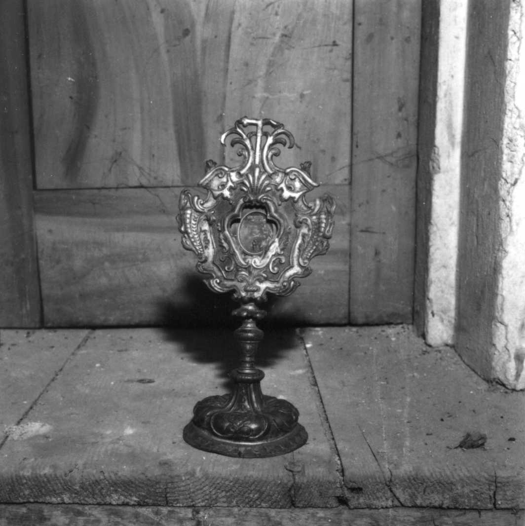 reliquiario - a ostensorio - bottega emiliana (sec. XVIII)