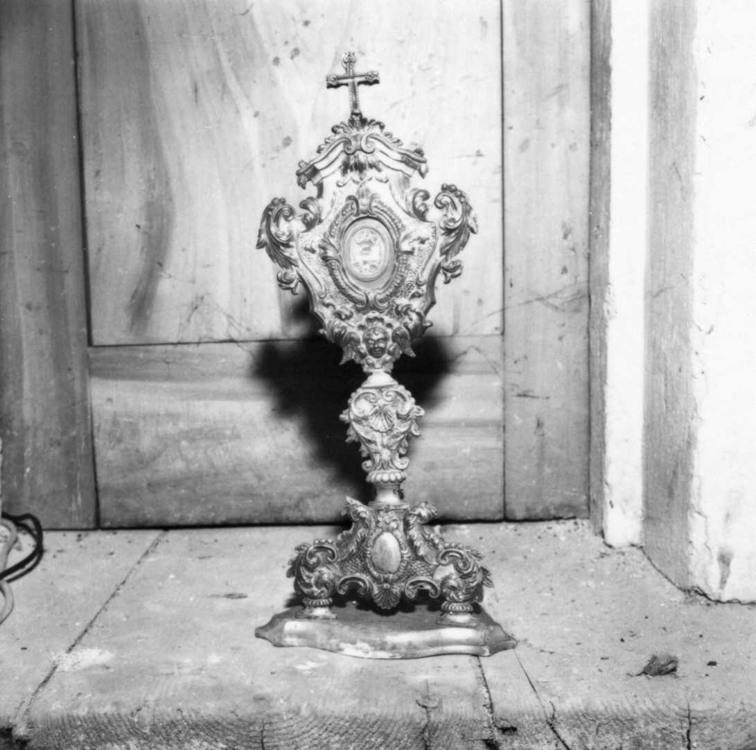 reliquiario - a ostensorio - bottega emiliana (sec. XVIII)