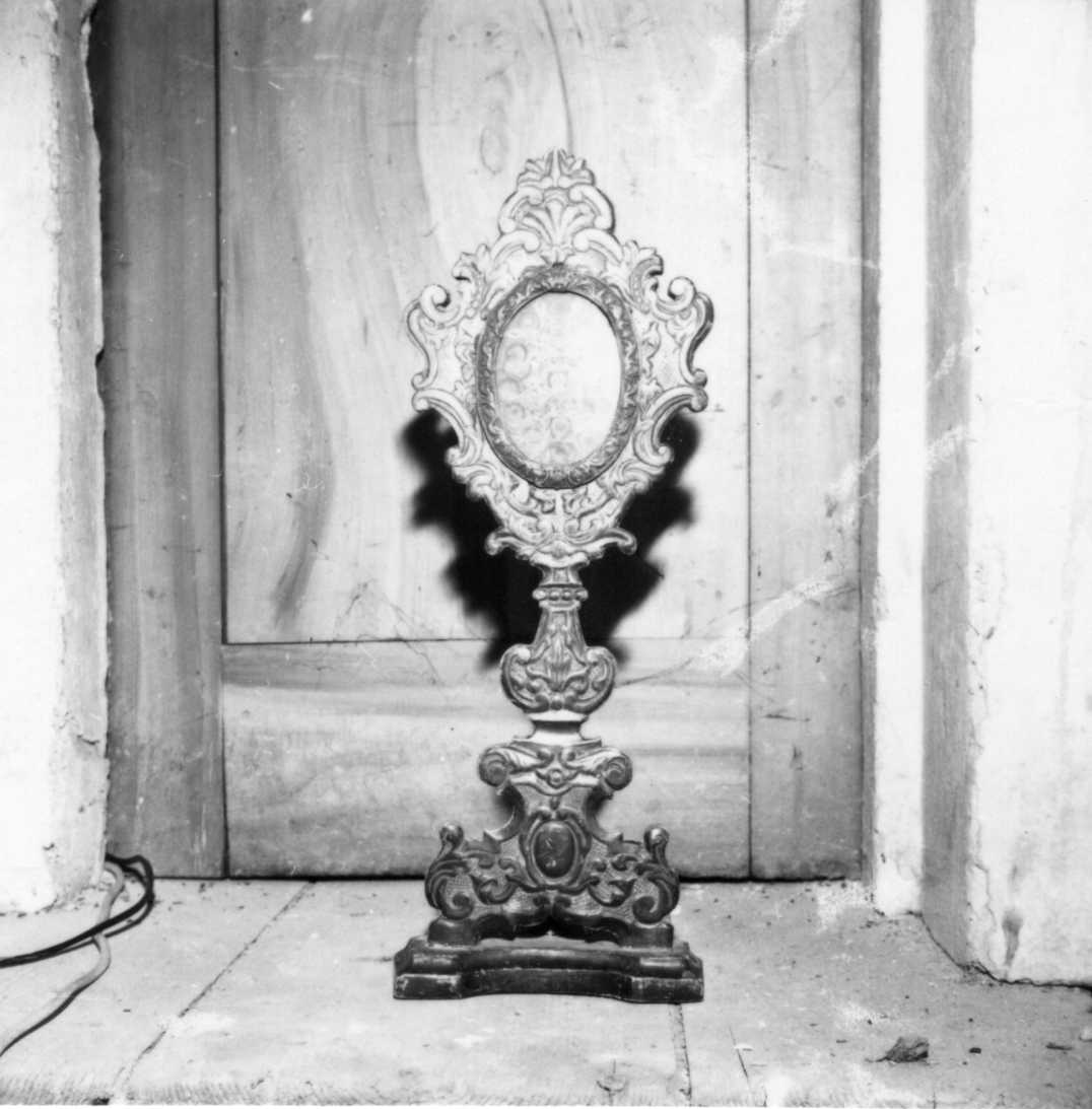 reliquiario - a ostensorio - bottega emiliana (sec. XVIII)
